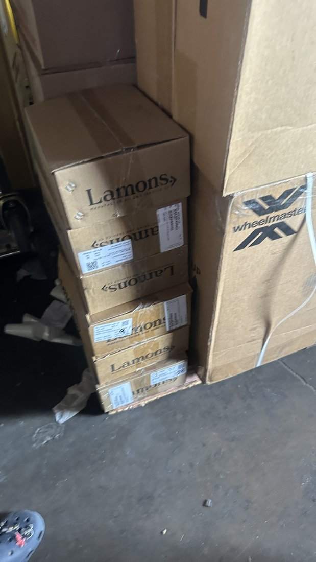 Lamons gaskets and stud bolts, packed for delivery